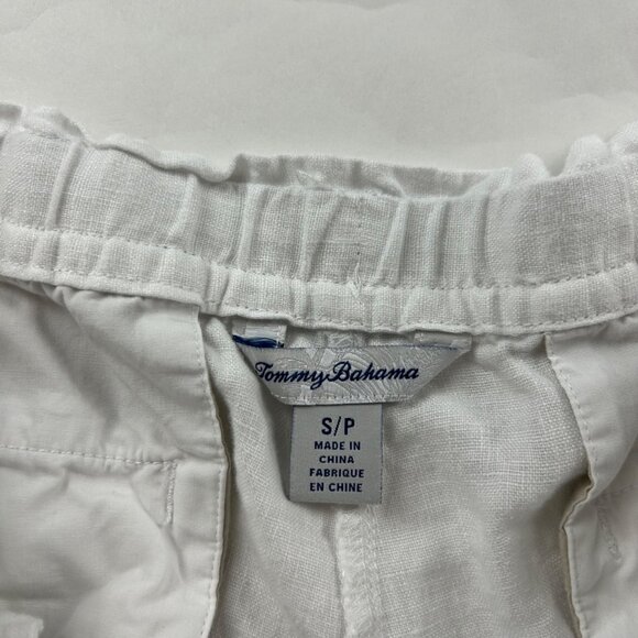 Tommy Bahama White Linen Ankle Pant S - Picture 3 of 5